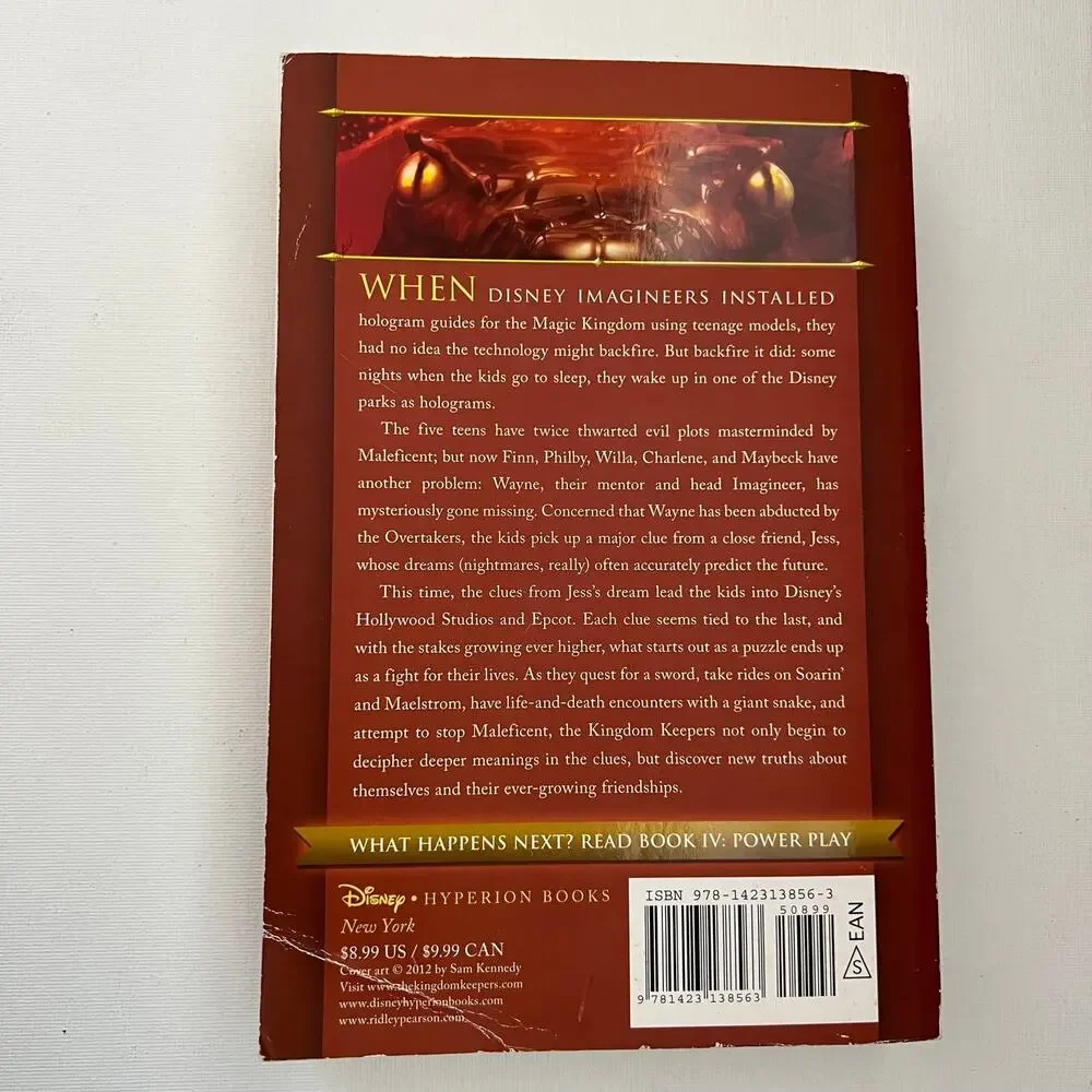Kingdom Keepers III Disney in Shadow by Ridley Pearson Paperback Book